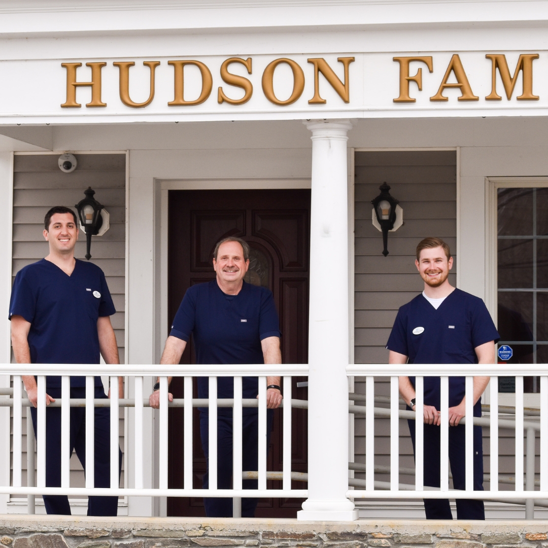 The dentists and staff at Hudson Family Dental. Family dental care concept.