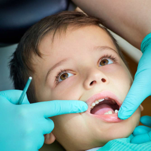 Toddler at family dentist Hudson MA.